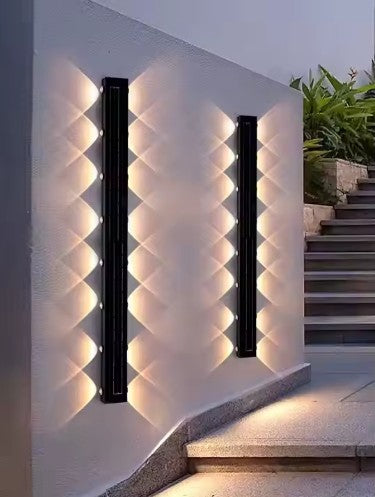 New Design Outdoor, Wall and Fence with Long Strip Mounted Waterproof Solar Lights