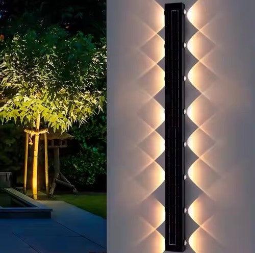 New Design Outdoor, Wall and Fence with Long Strip Mounted Waterproof Solar Lights