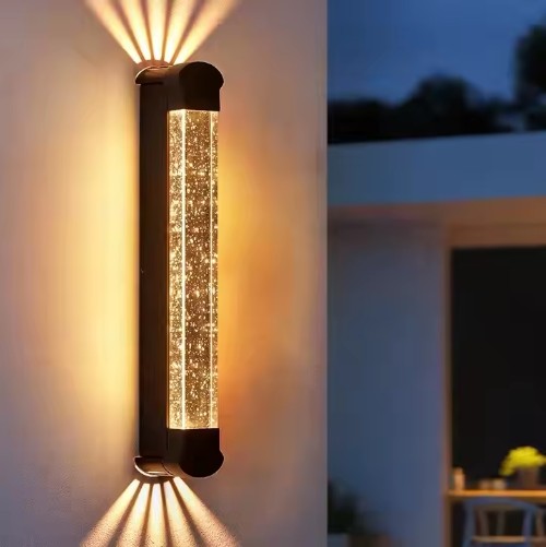 New Design Outdoor, Pergola and Wall Light with Long Strip Mounted Lights IP55 Waterproof LED Wall Lamps Outside for Garden