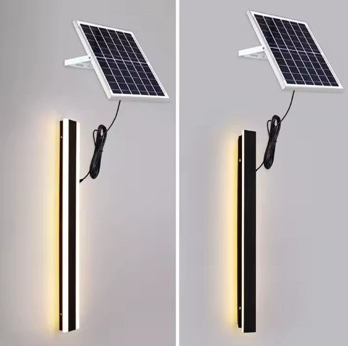 New Modern Minimalist Elongated Shape Solar Waterproof Wall Pergola Patio Sunroom Leisure room Lamp