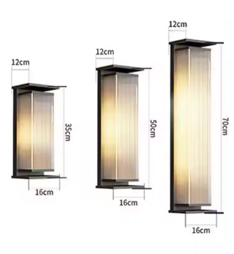 Solar-Garden-Light-Outdoor-Waterproof-Wall-Light Modern-and Simple-Courtyard-Strip-LED-pergola-Wall Light