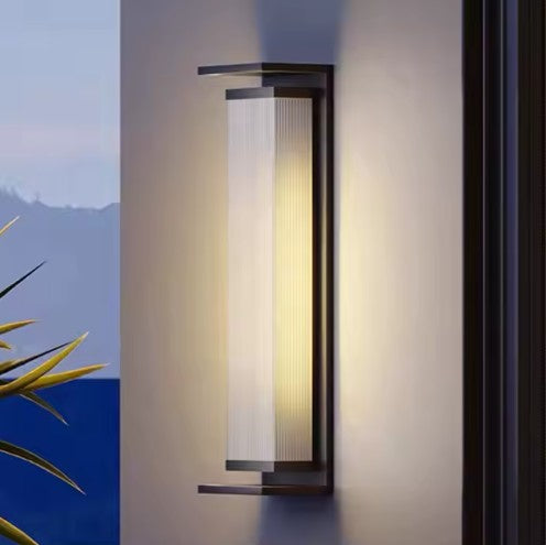 Solar-Garden-Light-Outdoor-Waterproof-Wall-Light Modern-and Simple-Courtyard-Strip-LED-pergola-Wall Light