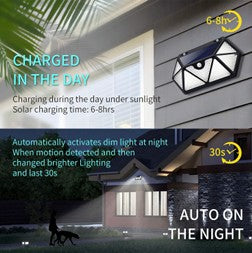 135 LED Waterproof Pergola and Outdoor Solar Light