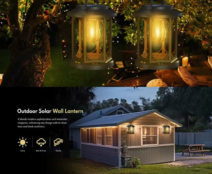 New Solar Pergola Garden Outdoor Wall Waterproof Light