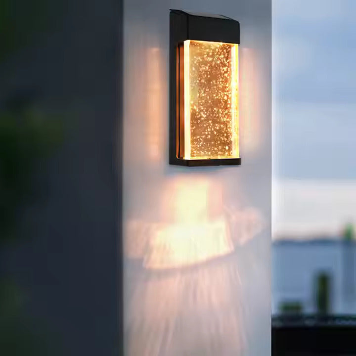 VLED Pergola and Garden Solar Wall Light - ABS+Glass, Warm/Cold White, SMD2835 LEDs, 8-10 Hours Lighting, IP44 Waterproof