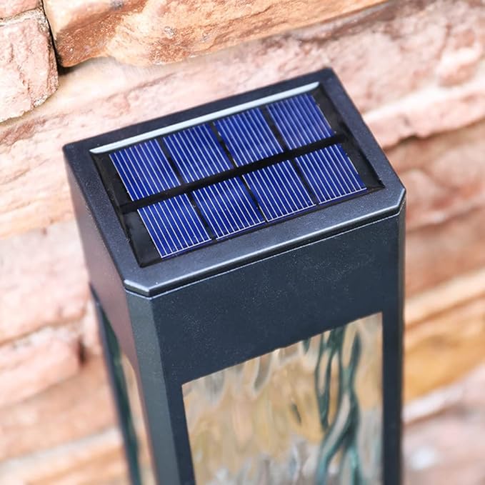 VLED Pergola and Garden Solar Wall Light - ABS+Glass, Warm/Cold White, SMD2835 LEDs, 8-10 Hours Lighting, IP44 Waterproof