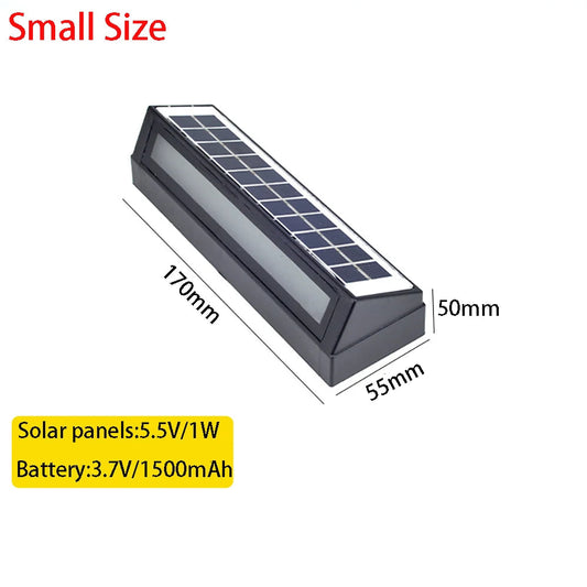 VLED Pergola and Garden Solar Wall Light - Extended ABS+Glass Build