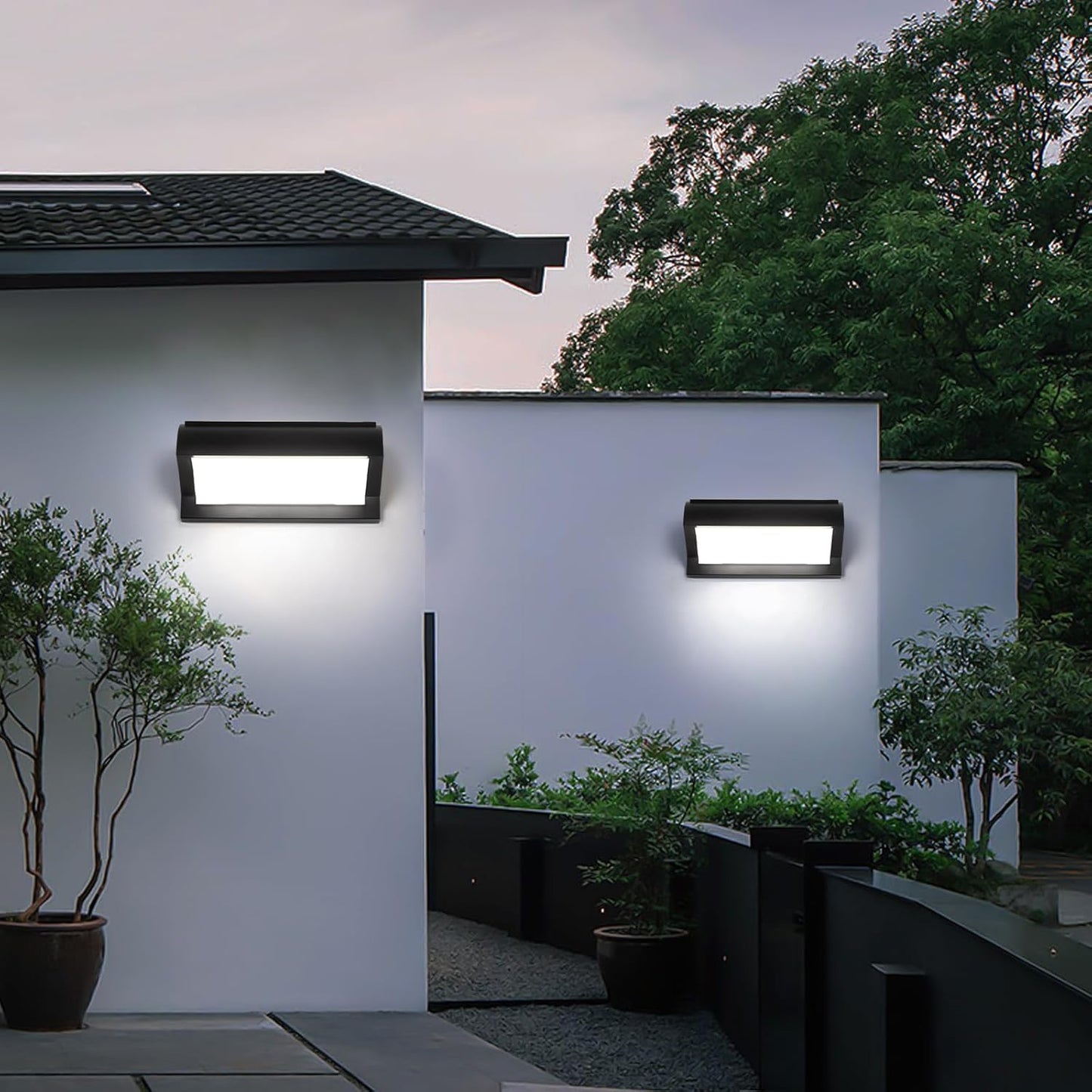 VLED Pergola and Garden Solar Wall Light - High-Capacity Battery