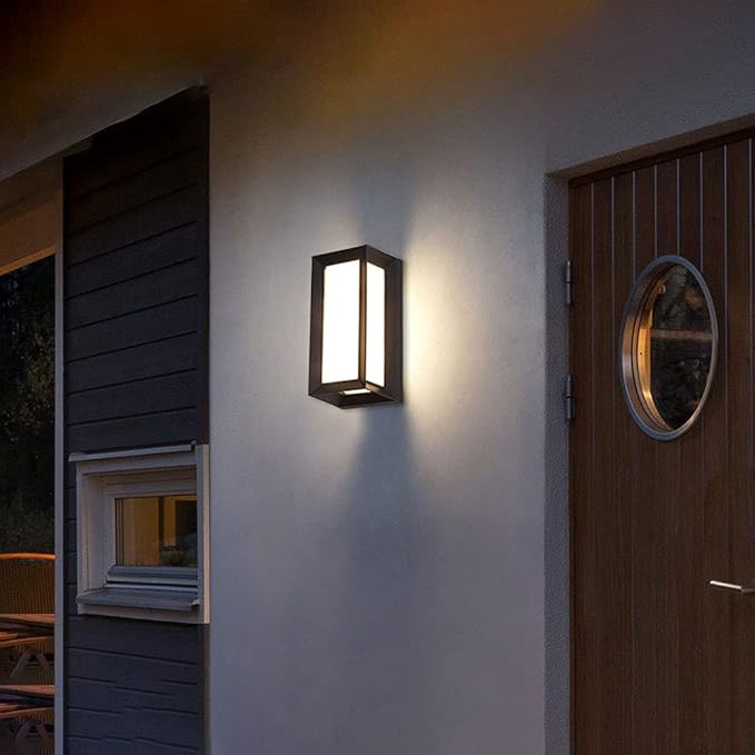 VLED Pergola and Garden Solar Wall Light - Slim ABS+PP Design